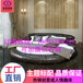 上海厂家定做主题圆床情侣宾馆电动床水床合欢床欧式圆床
