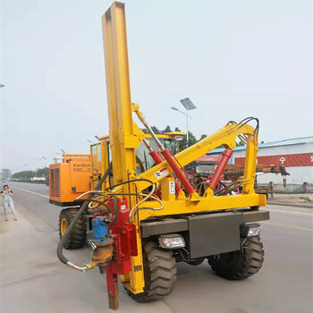 河南多功能高速公路護(hù)欄打樁機(jī)高速公路護(hù)欄打樁機(jī)小型打樁機(jī)