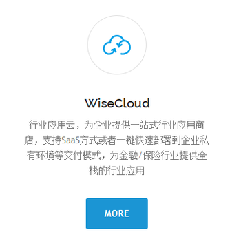 睿云智合WiseCloud行业应用云为金融/保险行业提供全栈的行业应用