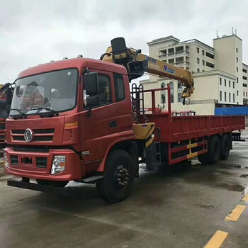 东风后双桥红色16吨随车吊