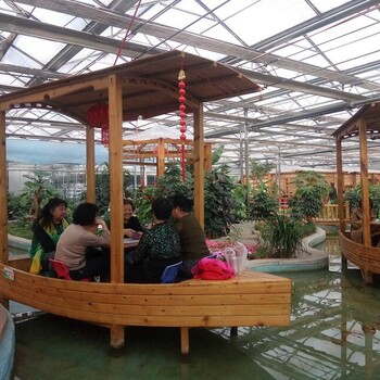 鱼蟹稻田共生水产养殖玻璃温室大棚工程项目建设厂家