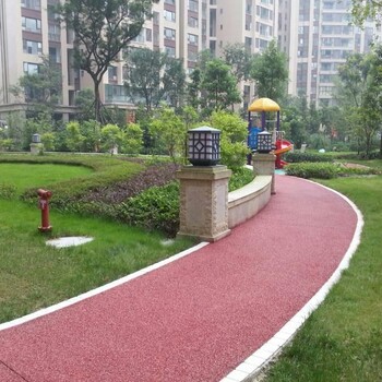 南京勤路生态环保彩色透水混凝土地坪材料