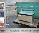 广州联通木纹手机柜联通受理台联通角柜图片