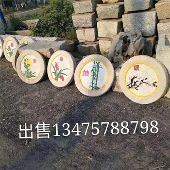 批發(fā)零售園林古建裝飾民間老舊石鼓石墩?qǐng)A柱頂石老物件嘉旺木業(yè)