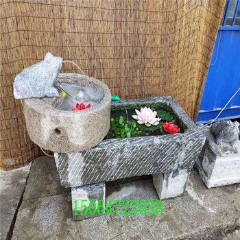 常年批發(fā)零售舊石槽老石缸民間各種老石器鋪路石石臼嘉旺木業(yè)