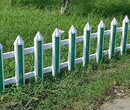 PVC草坪护栏PVC草坪插片护栏绿色草坪护栏白色扁立护栏图片