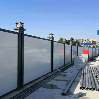广州新款装配式施工围挡-地铁施工安全防护栏-拼接式钢架围挡