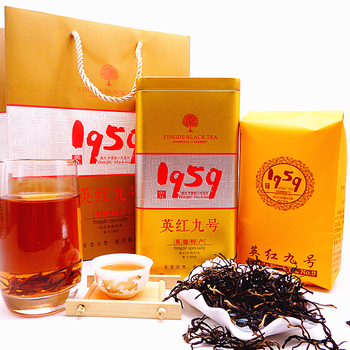 红茶茶叶广东英德红茶英红九号1959罐装功夫茶浓香型原味茶叶