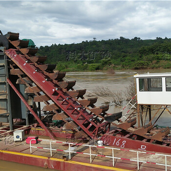 山区河底淘金船挖沙金设备抽沙挖金船