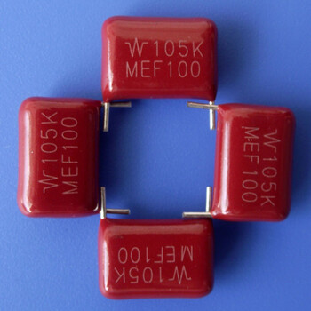 小型金属化聚酯膜电容器CL21电容MEF105K100V