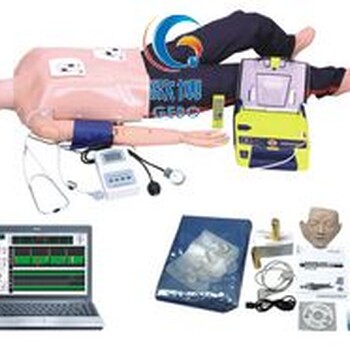 电脑功能急救训练模拟人（心肺复苏CPR与血压测量、AED除颤仪等功能）