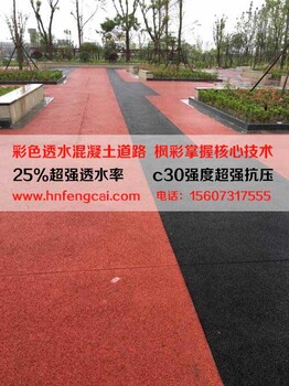 达州透水混凝土道路园林路面