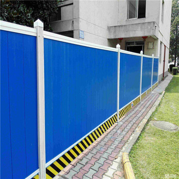 惠州蓝色铁皮围栏厂家东莞临时围墙安装广州施工防护护栏定做