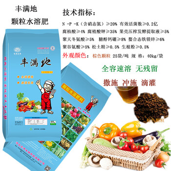 供應(yīng)豐滿地顆粒水溶肥，顆粒水溶肥行業(yè)，河北宏邦生物科技有限公司