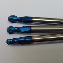 萊茵rhine高硬度涂層銑刀，藍納米進口銑刀，加工不銹鋼高溫合金銑刀圖片