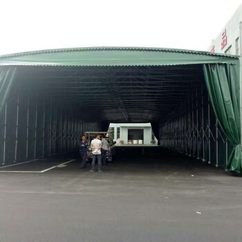 山东帐篷遮雨棚移动雨棚伸缩帐篷推拉雨棚