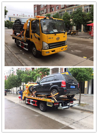 解放清障车新车性价比 _一拖一道路事故救援车_事故救援车怎么工作