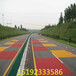 安徽六安实小门口红色防滑道路材料刮涂铺装中
