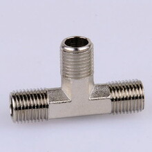 廠家供應(yīng)T形外絲外牙銅三通管道三通