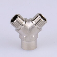 紹興廠家供應(yīng)Y形內(nèi)外牙銅三通管道