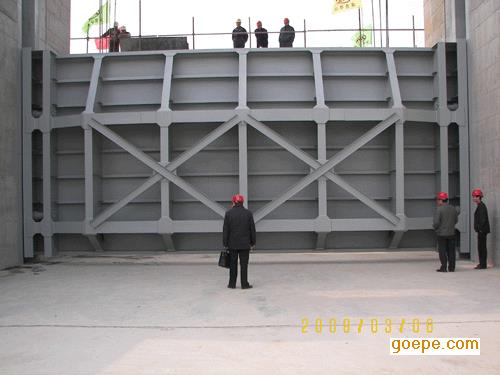 安徽滁州凤阳县格栅机镶铜铸铁弧形闸门