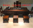新中式老船木茶桌椅組合仿古實木古船木茶桌茶幾沉船木茶臺家具圖片