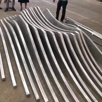 环保铝晟S波浪弧形转印木纹铝方通操作简单