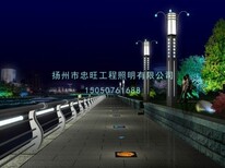 忠旺河道灯光护栏供应图片4