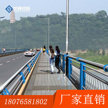 广西桥梁护栏多少钱一米、不锈钢复合管护栏价格
