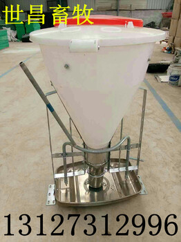 养殖场自动化喂料系统猪用干湿喂料器干湿料槽自由采食设备