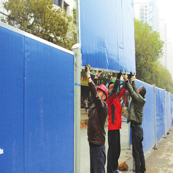朔州彩鋼圍擋市政道路施工圍欄建筑工地鐵皮圍蔽小草臨時彩鋼圍擋