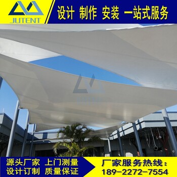 广州膜结构厂家张膜你棚PVDF顶棚广场风雨棚钢结构棚舞台膜结构
