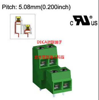 MB642-508原装DECA进联双排5.08间距绿色端子代理库存