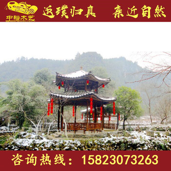江西六角仿古涼亭，園林景觀(guān)涼亭，古建門(mén)樓牌坊設計定做廠(chǎng)家
