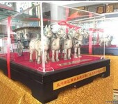 西安仿古工艺品销售特色兵马俑铜质铜车马摆件销售