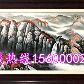 幽燕金秋瓷板画景德镇工艺大师吴国兴手工创作装饰工艺画