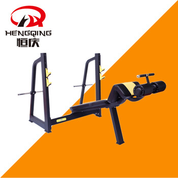恒庆HQ-F1041下斜推胸训练器商用室内健身器材运动美体