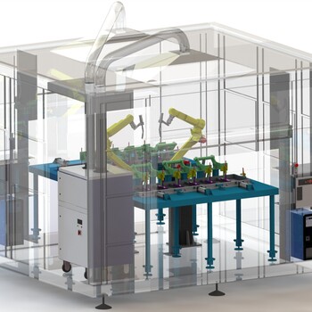 机器人焊接房加工厂家铝型材机器人弧焊房设备房厂家