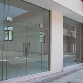 天津玻璃门安装玻璃隔断感应门价格