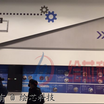 杭州智能机器人展馆互动滑轨屏