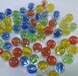 直销儿童玩具透明彩色玻璃球批发14mm16mm25mm三花玻璃弹珠玻璃珠