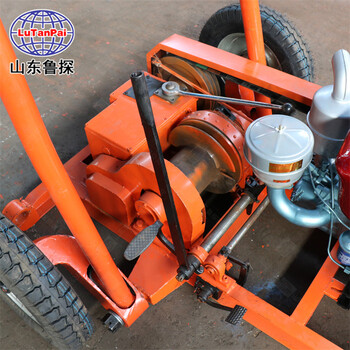 魯探SH30-2A柴油動(dòng)力鉆機(jī)沖擊取土取沙鉆機(jī)履帶折疊鉆塔