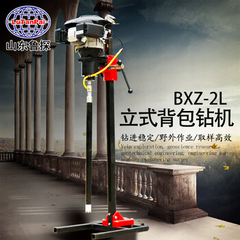 山东鲁探供应BXZ-2L型小型立式背包岩芯钻机浅层取样设备