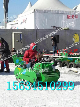军绿履带游乐坦克滑雪场雪地坦克冰雪游乐设备冰上坦克中