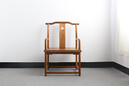 新中式胡桃木现代明式禅意茶椅实木太师椅餐椅免漆官帽椅