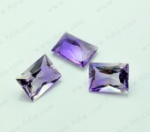 天然双色水晶紫白晶天然彩宝裸石DIY创意首饰配石