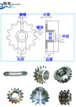 加工定制不锈钢链轮链条10a12a16a链轮配件工业链轮厂家图片2