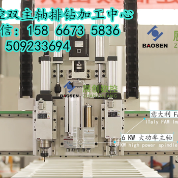 密度板刨花板生态板等板式家具数控开料机打孔机数控排钻