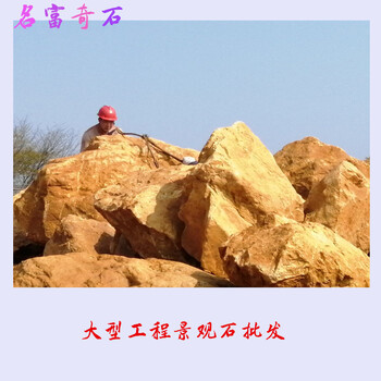 河北黃蠟石批發(fā)噸位黃蠟石圖片工程景觀石批發(fā)廠家8