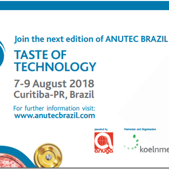 2018年巴西国际食品机械及包装机械展览会ANUTECBRAZIL